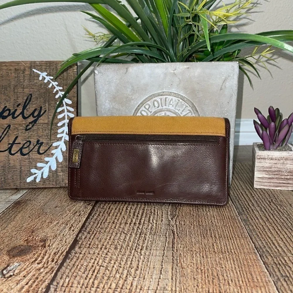 Floral leather multicolor Rolf’s wallet